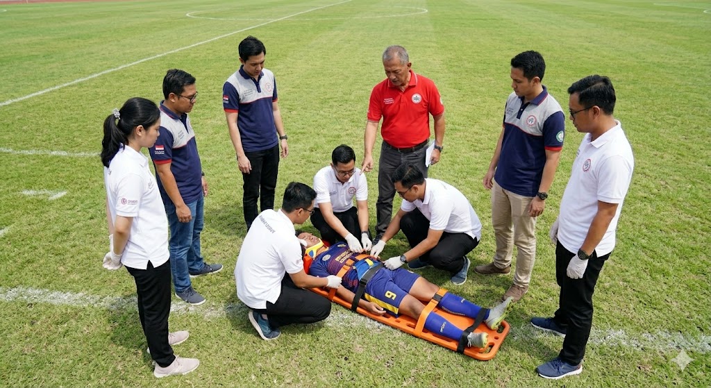 with the lead doctor and medical student