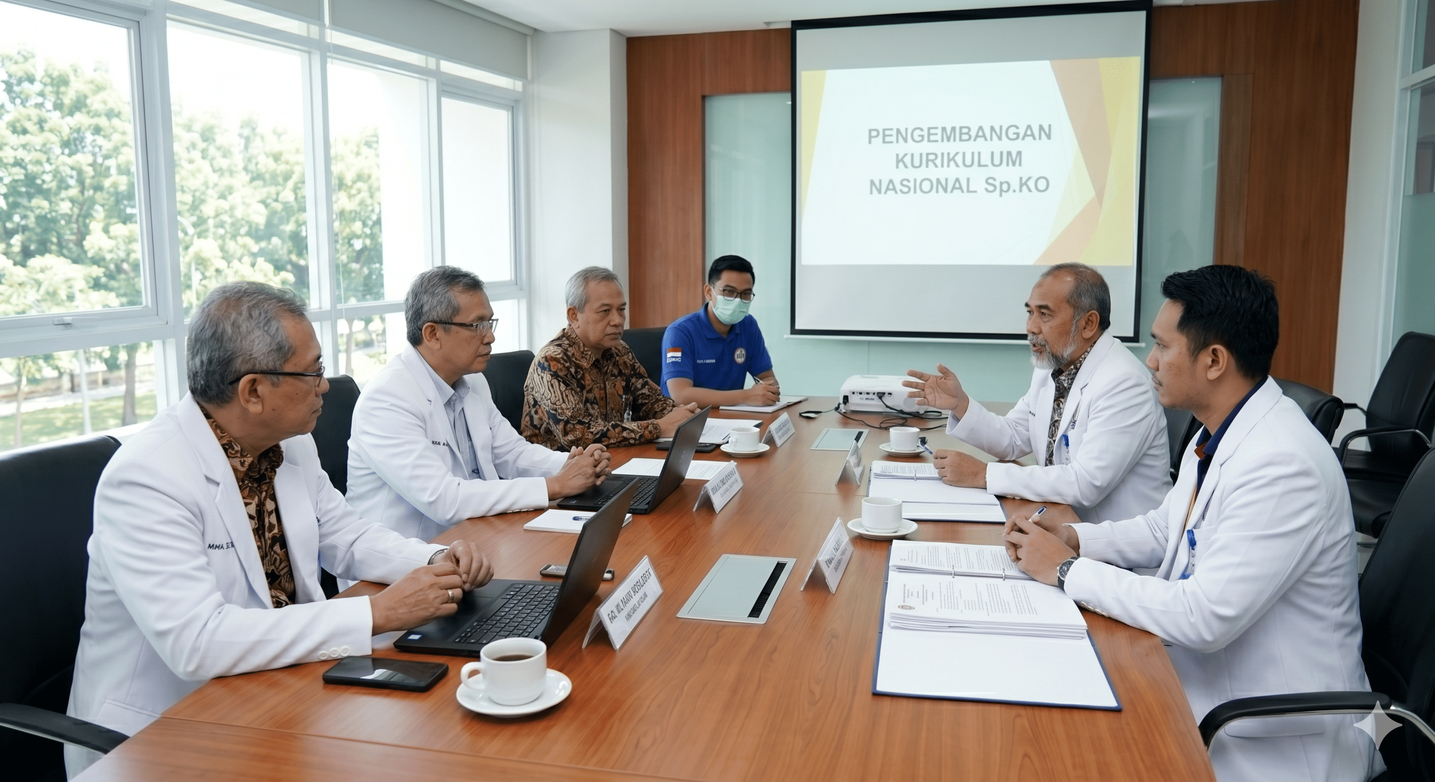 Suasana rapat pleno berkala yang diselenggarakan oleh jajaran pengurus Kolegium